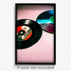 Pixel Art Poster - Warped Vinyl Record (8 Bit Psychedelic Video Game Print)