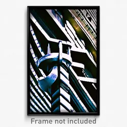 Pixel Art Poster - Metallic Barbican (8 Bit Psychedelic Trippy Video Game Print)