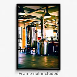 Pixel Art Poster - Wiry Brewery (8 Bit Psychedelic Trippy Video Game Print)