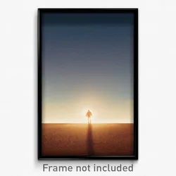 Pixel Art Poster - Empty Earth (8 Bit Psychedelic Trippy Weird Video Game Print)