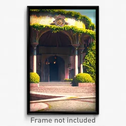Pixel Art Poster - Outlandish Folly (8 Bit Psychedelic Trippy Video Game Print)