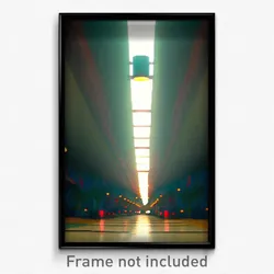 Pixel Art Poster - Vivid Avenue (8 Bit Psychedelic Trippy Video Game Print)