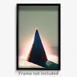 Pixel Art Poster - Neat Cone (8 Bit Psychedelic Trippy Weird Video Game Print)
