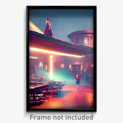 Pixel Art Poster - Cultured Mere (8 Bit Psychedelic Trippy Video Game Print)