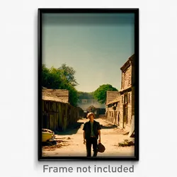 Pixel Art Poster - Rundown Warren (8 Bit Psychedelic Trippy Video Game Print)