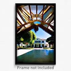 Pixel Art Poster - Ample Estate (8 Bit Psychedelic Trippy Video Game Print)