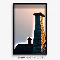 Pixel Art Poster - Wild Chimney (8 Bit Psychedelic Trippy Video Game Print)