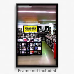 Pixel Art Poster - Standard Record Store (8 Bit Psychedelic Video Game Print)