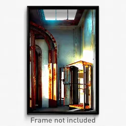 Pixel Art Poster - Rusty Vestibule (8 Bit Psychedelic Trippy Video Game Print)