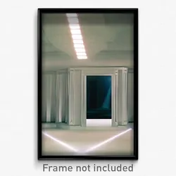 Pixel Art Poster - White Antechamber (8 Bit Psychedelic Trippy Video Game Print)