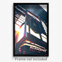 Pixel Art Poster - Noted Academy (8 Bit Psychedelic Trippy Video Game Print)