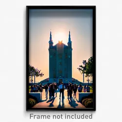 Pixel Art Poster - Silent College (8 Bit Psychedelic Trippy Video Game Print)