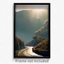 Pixel Art Poster - Grimy Hills (8 Bit Psychedelic Trippy Weird Video Game Print)