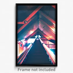 Pixel Art Poster - Cultured Attic (8 Bit Psychedelic Trippy Video Game Print)