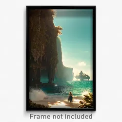 Pixel Art Poster - Large Gulf (8 Bit Psychedelic Trippy Weird Video Game Print)
