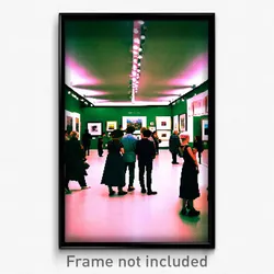 Pixel Art Poster - Busy Gallery (8 Bit Psychedelic Trippy Video Game Print)