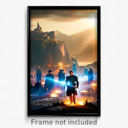 Pixel Art Poster - Magnificent Dominion (8 Bit Psychedelic Video Game Print)