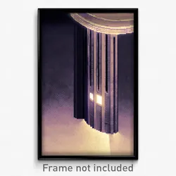 Pixel Art Poster - Vacant Cistern (8 Bit Psychedelic Trippy Video Game Print)