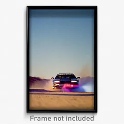 Pixel Art Poster - Rare Backdrifting (8 Bit Psychedelic Trippy Video Game Print)