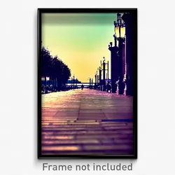 Pixel Art Poster - Ordinary Promenade (8 Bit Psychedelic Video Game Print)