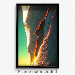 Pixel Art Poster - Rare Crack (8 Bit Psychedelic Trippy Weird Video Game Print)
