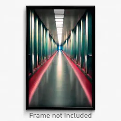 Pixel Art Poster - Smooth Corridor (8 Bit Psychedelic Trippy Video Game Print)