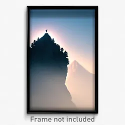 Pixel Art Poster - Captivating Peak (8 Bit Psychedelic Trippy Video Game Print)