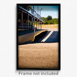 Pixel Art Poster - Rural Ramp (8 Bit Psychedelic Trippy Weird Video Game Print)