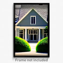 Pixel Art Poster - Gray Estate (8 Bit Psychedelic Trippy Weird Video Game Print)