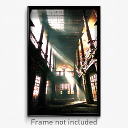 Pixel Art Poster - Ancient Asylum (8 Bit Psychedelic Trippy Video Game Print)