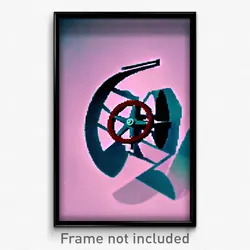 Pixel Art Poster - Basic Wheel (8 Bit Psychedelic Trippy Weird Video Game Print)