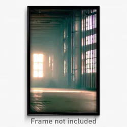 Pixel Art Poster - Subtle Warehouse (8 Bit Psychedelic Trippy Video Game Print)