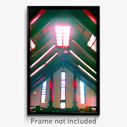 Pixel Art Poster - Electric Attic (8 Bit Psychedelic Trippy Video Game Print)