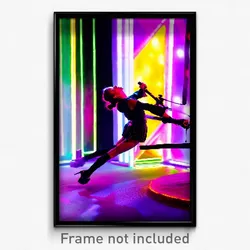 Pixel Art Poster - Stimulating Dais (8 Bit Psychedelic Trippy Video Game Print)