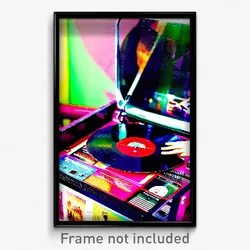 Pixel Art Poster - Outrageous Vinyl (8 Bit Psychedelic Trippy Video Game Print)
