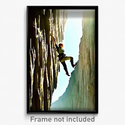 Pixel Art Poster - Acidic Climb (8 Bit Psychedelic Trippy Video Game Print)