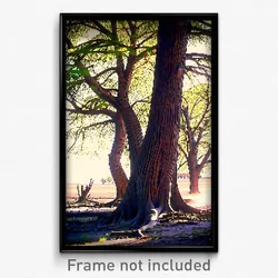 Pixel Art Poster - Abandoned Trees (8 Bit Psychedelic Trippy Video Game Print)