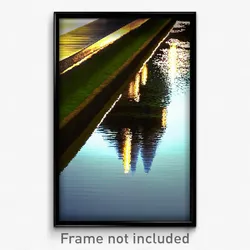 Pixel Art Poster - Reflecting Rill (8 Bit Psychedelic Trippy Video Game Print)