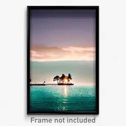 Pixel Art Poster - Secret Gulf (8 Bit Psychedelic Trippy Weird Video Game Print)