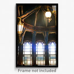 Pixel Art Poster - Stunning Almshouse (8 Bit Psychedelic Video Game Print)