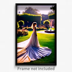 Pixel Art Poster - Graceful Yard (8 Bit Psychedelic Trippy Video Game Print)