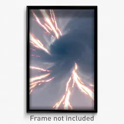 Pixel Art Poster - Energetic Hurricane (8 Bit Psychedelic Video Game Print)