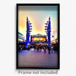 Pixel Art Poster - Quaint Movie Festival (8 Bit Psychedelic Video Game Print)