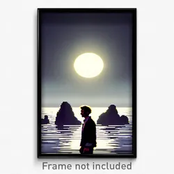 Pixel Art Poster - Subtle Isthmus (8 Bit Psychedelic Trippy Video Game Print)