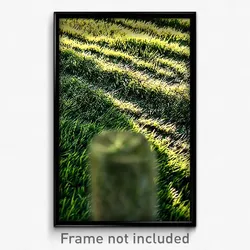 Pixel Art Poster - Rough Lawn (8 Bit Psychedelic Trippy Weird Video Game Print)