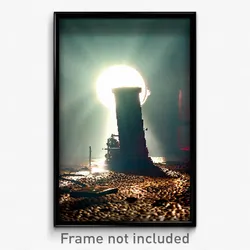 Pixel Art Poster - Unkempt Well (8 Bit Psychedelic Trippy Video Game Print)