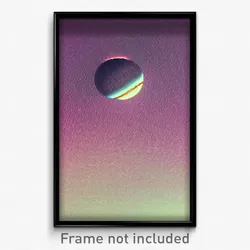 Pixel Art Poster - Muted Jupiter (8 Bit Psychedelic Trippy Video Game Print)