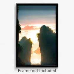 Pixel Art Poster - Pleasant Fissure (8 Bit Psychedelic Trippy Video Game Print)