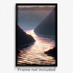 Pixel Art Poster - Warped Bay (8 Bit Psychedelic Trippy Weird Video Game Print)