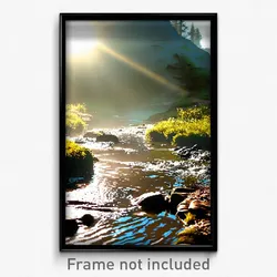 Pixel Art Poster - Worn Stream (8 Bit Psychedelic Trippy Weird Video Game Print)